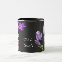 Taza Personalizable nombre Lizzie chica floral cara bon