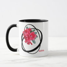 Personalizable Olivia nombre estilo romántico rojo