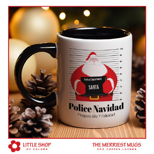 Taza Personalizable: Papá Noel recibe una multa po