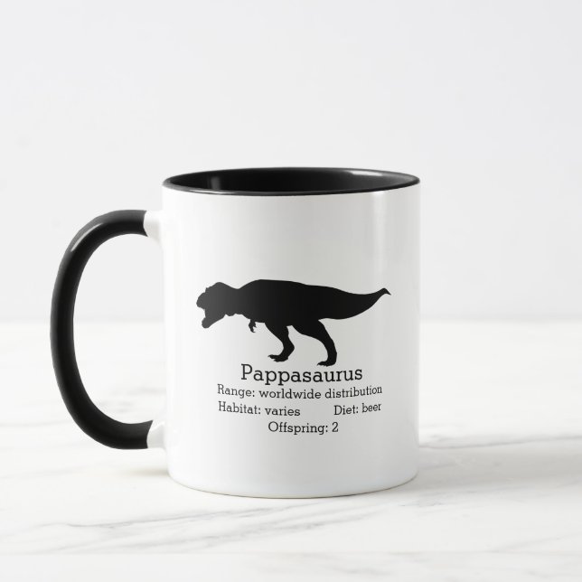Taza Personalizable Pappasaurus Dad (Izquierda)