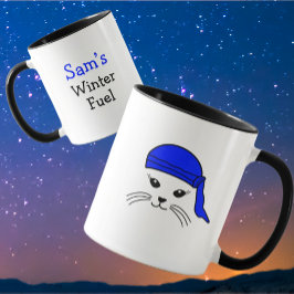 Taza Personalizable Pequeño Gato Biker Mug