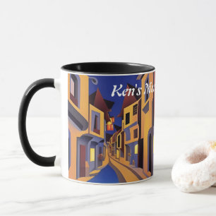 Taza Personalizable personalizado de la cafeína de Ken'