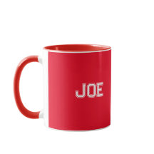Personalizable Red Combo Style Mug Personalizado