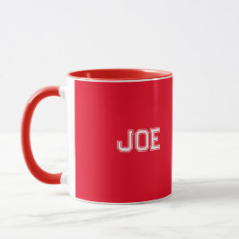 Taza Personalizable Red Combo Style Mug Personalizado