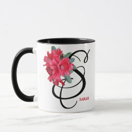 Taza Personalizable SARAH nombre bonito floral diversió