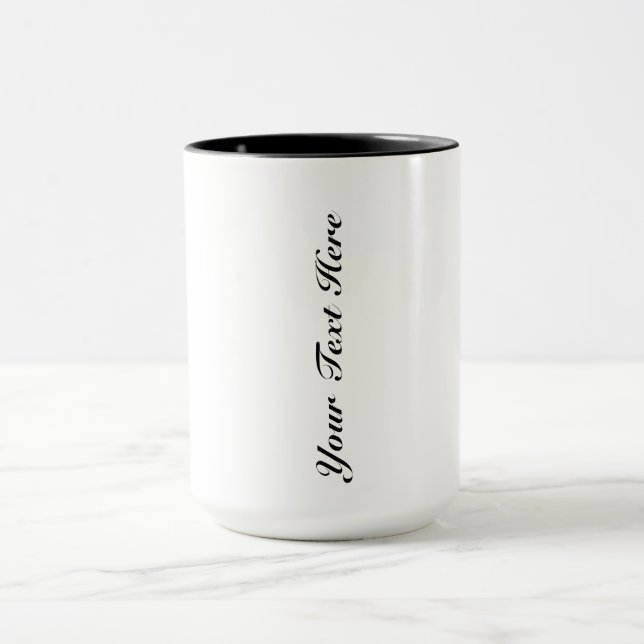 Taza Personalizable Texto Café Mug 15 oz Combo Style (Centro)