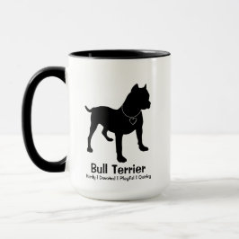 Taza Personalizable Toro Terrier Yin Yang Café Mug