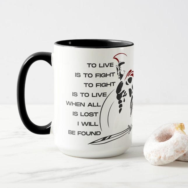 Taza Personalizable "WARRIORs SOUL" 15 oz (Con donut)