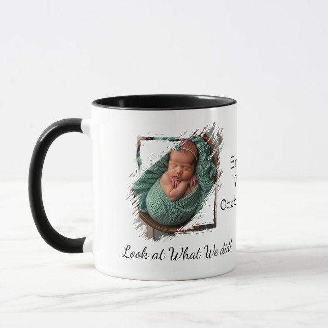 Taza Personalización de Baby Photo Keepsake (Izquierda)