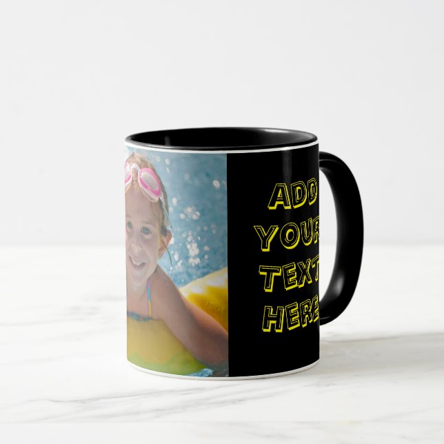 Taza Personalización de Personalizado de texto niños fo (Anverso derecho)