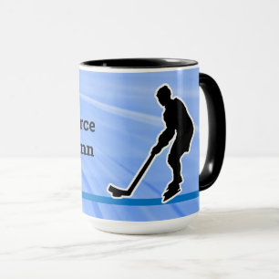 Taza Personalización del jugador de hockey Silhouette2