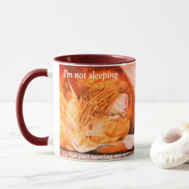 Taza personalizada acuarela del gato del jengibre