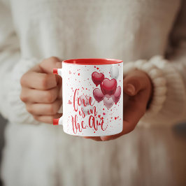 Taza Personalizada Amor Está En El Aire