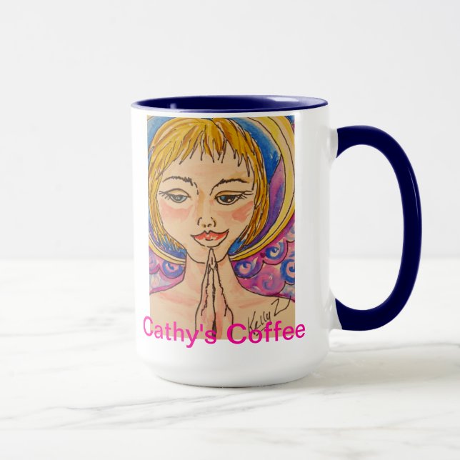 Taza personalizada Angie del guarda (Derecha)