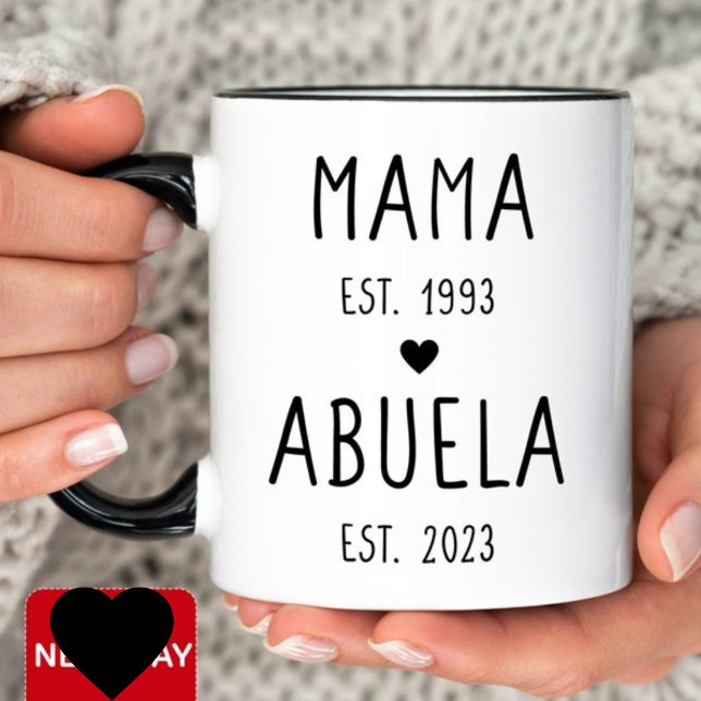 Taza Personalizada Años Establecidos Mama Abuela (Subido por el creador)