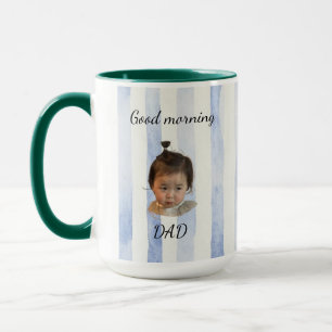 Taza Personalizada Buenos Días Papá Nueva Foto Reg