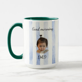 Taza Personalizada Buenos Días Papá Nueva Foto Reg