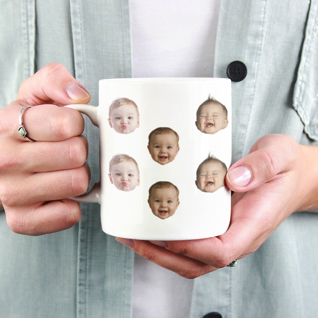 Taza Personalizada Cara de Bebé Bebé 3 Fotos Gran  (Subido por el creador)
