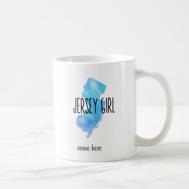 Taza personalizada chica del jersey (Derecha)