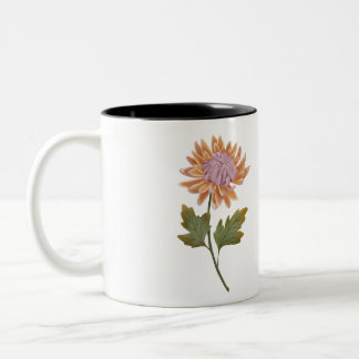 Taza personalizada con bonita flor romantica