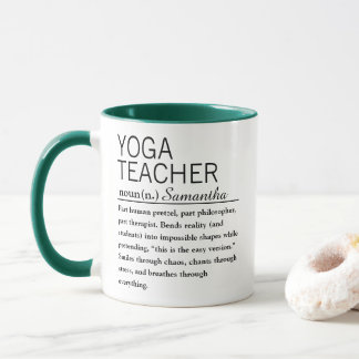 Taza personalizada con definición de profesor de y