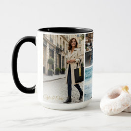 Taza Personalizada con Diseño Única de Cuatro Imág