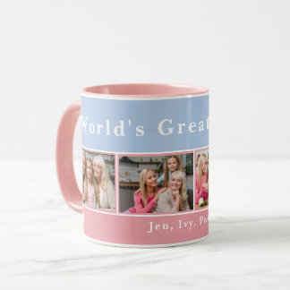 Taza personalizada con el mejor collage de fotos d