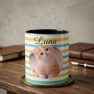 Taza Personalizada con el Nombre del Gato Regalo D