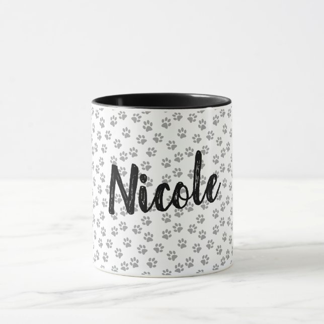 Taza Personalizada con Estampa de Pata Blanca y Ne (Centro)