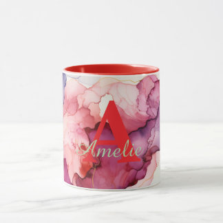 Taza personalizada con estilo de tinta de alcohol 