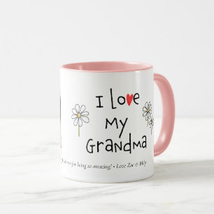 Taza personalizada con foto 1 Lindo amo a mi abuel