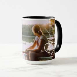 Taza personalizada con foto de familia y texto en 