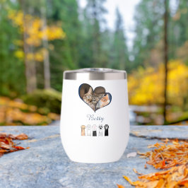Taza personalizada con foto de gato y nombre