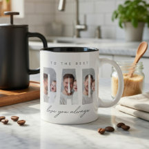 Taza Personalizada con Foto del Papá | Mejor Papá 