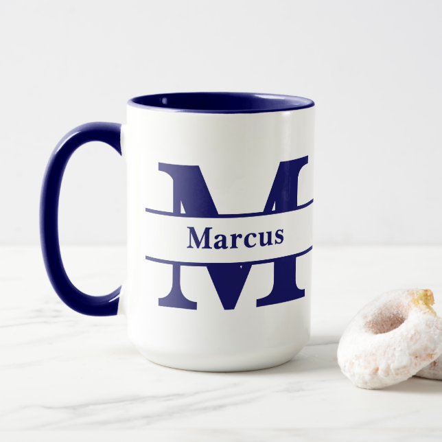 Taza personalizada con letra y nombre (Con donut)