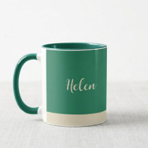Taza personalizada con nombre: Taza de cerámica pe