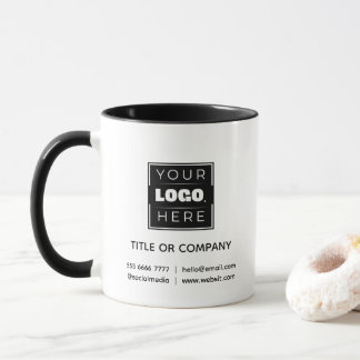 Taza personalizada con nombre y logotipo de empres
