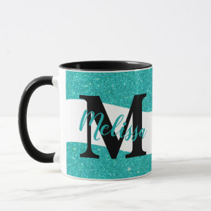 Taza personalizada con purpurina