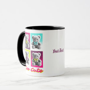 Taza personalizada Cute Too Bear   Nombre personal