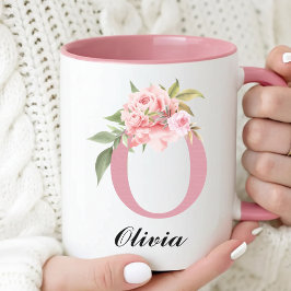 Taza Personalizada de agradecimiento con flores ro
