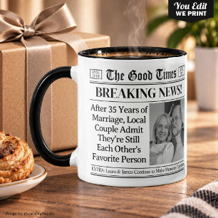 Taza personalizada de aniversario, regalo divertid