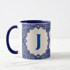 Taza personalizada de azulejo Guitarra portuguesa