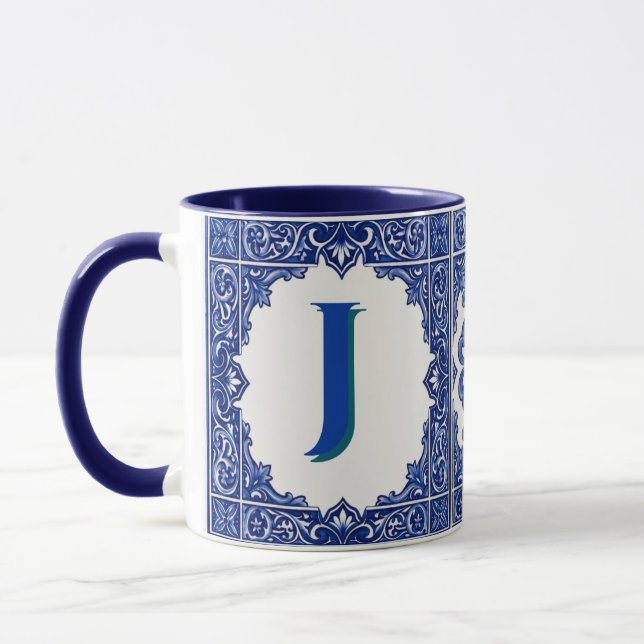 Taza personalizada de azulejo portugués (Izquierda)