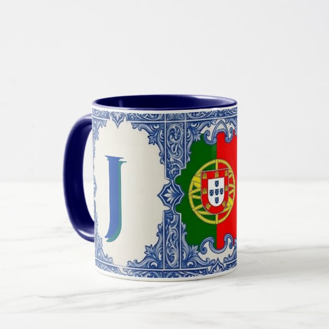 Taza personalizada de azulejo portugués (Anverso izquierdo)