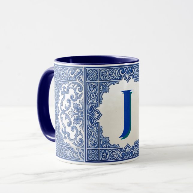 Taza personalizada de azulejo portugués (Anverso izquierdo)