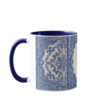 Taza personalizada de azulejo portugués