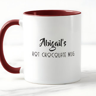 Taza personalizada de chocolate caliente