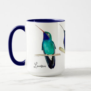 Taza personalizada de colibríes