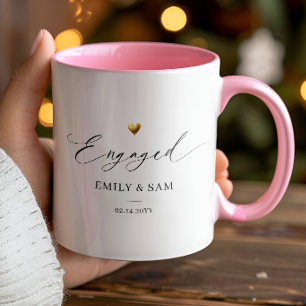 Taza Personalizada de Compromiso con Nombres de Pa