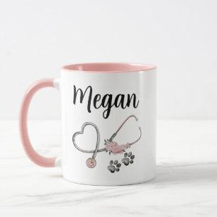 Taza Personalizada de Enfermera Veterinaria Vete